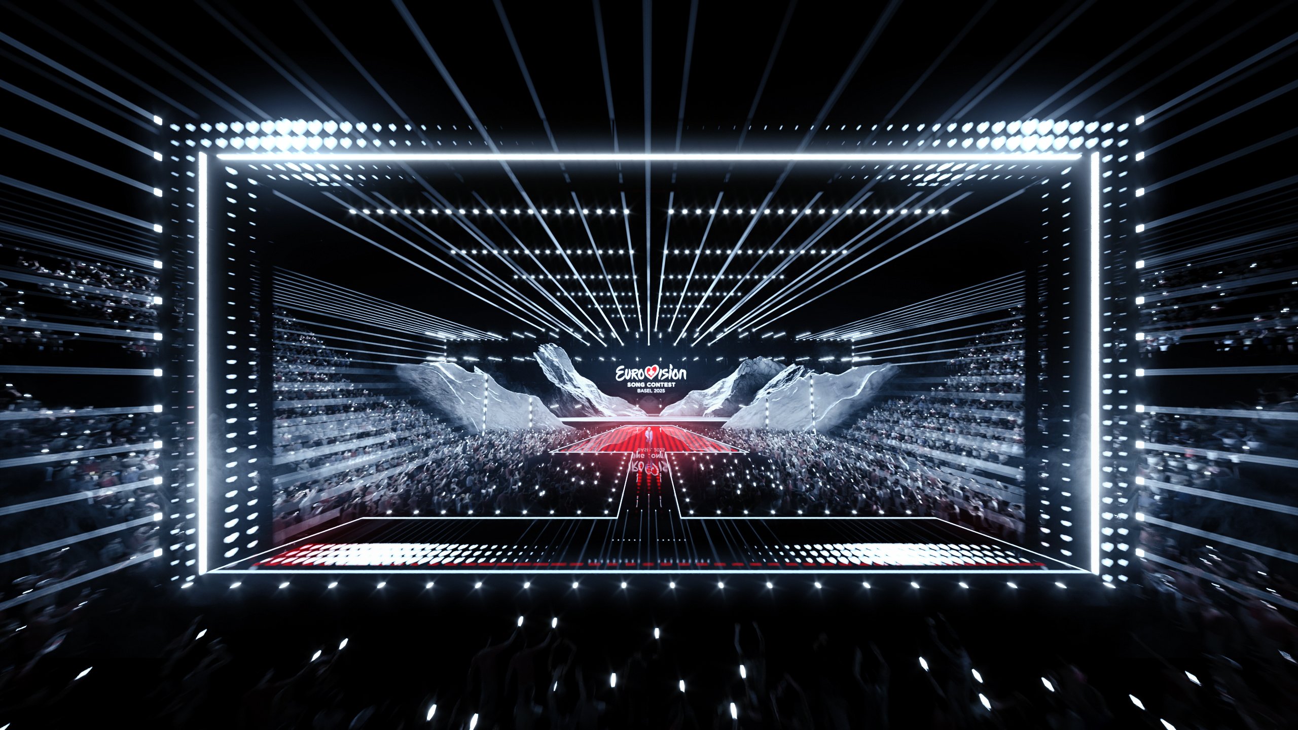 Stage render for Basel 2025, eurovision.tv / SRG SSR